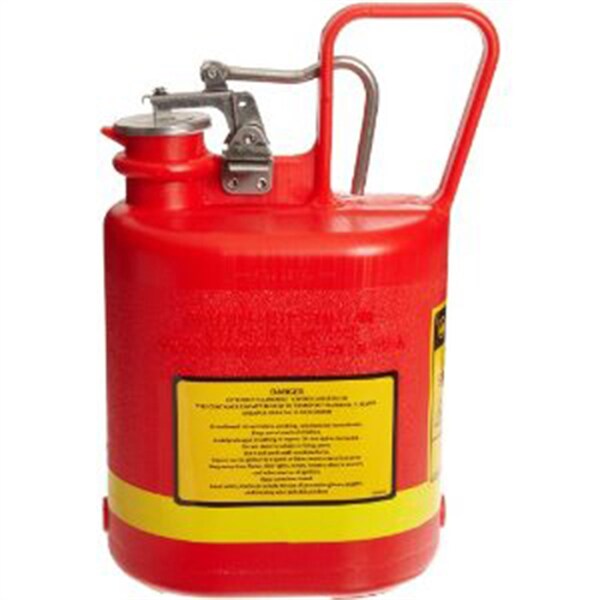 Justrite Gas Can, Safety, 1 Gallon, Plastic 14160 Zoro